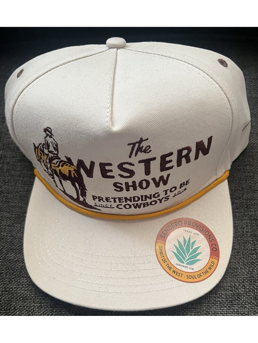 Sendero Provisions Co. Men's Western Show White/Natural  Graphic Cap